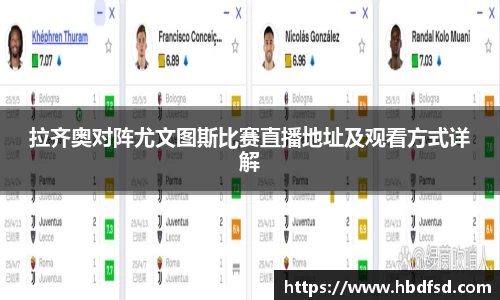 拉齐奥对阵尤文图斯比赛直播地址及观看方式详解